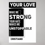 Fußball-Anführungsmotivation Poster (Vorne)