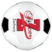 Fußball | Angepasst | Rot (Gedreht)