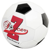 Fußball | Angepasst | Rot (Dreiviertel)