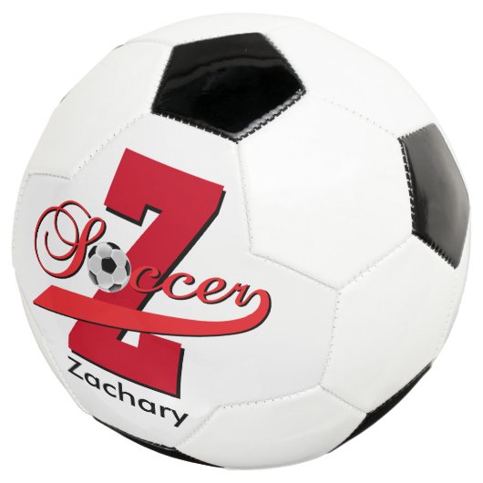 Fußball | Angepasst | Rot (Dreiviertel)