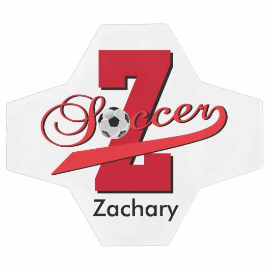 Fußball | Angepasst | Rot (Flach)