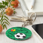 Fußball-Angriffsziel Schlüsselanhänger (Seite)