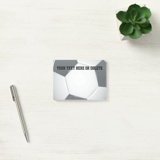 Fußball-Anmerkungen Personalizable Fußball-| Post-it Klebezettel (Büro)