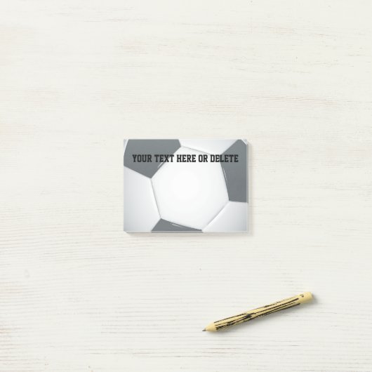 Fußball-Anmerkungen Personalizable Fußball-| Post-it Klebezettel (Auf Schreibtisch)
