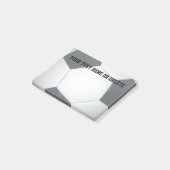 Fußball-Anmerkungen Personalizable Fußball-| Post-it Klebezettel (angewinkelt)