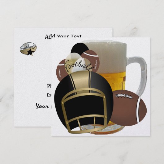 Fußball-Ansammlung - SRF Einladung (Vorne/Hinten)