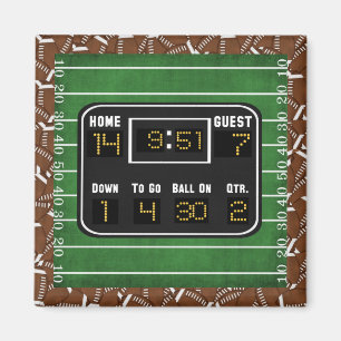 Fußball-Anzeigetafel Magnet