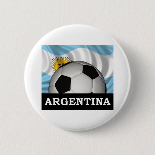 Fußball Argentinien Button (Vorderseite)