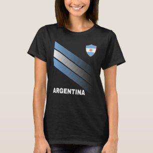 Fußball Argentinien-Flagge für Fußball Männer Frau T-Shirt