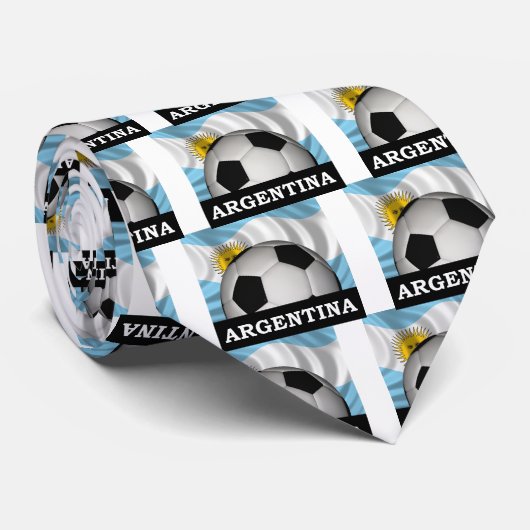 Fußball Argentinien Krawatte (Gerollt)