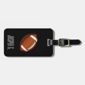 Fußball-Art-individueller Name Gepäckanhänger (Vorderseite horizontal)