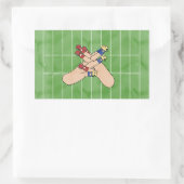 Fußball ASL Art Sticker (Tasche)