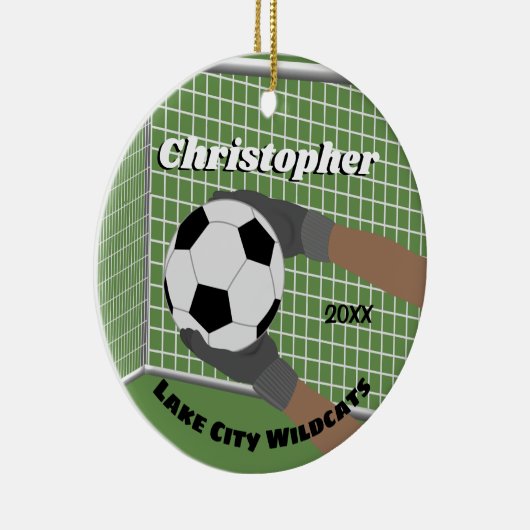 Fußball Athlete Keramik Ornament (Rechts)