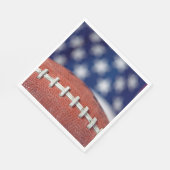 Fußball auf Fahne Serviette (Ecke)