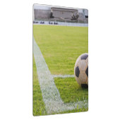 Fußball auf Feld-Linie Klemmbrett (Rechts)
