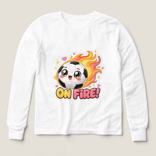 Fußball auf Feuer (Design Vorderseite)