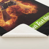 Fußball auf Feuer Sherpadecke (3/4)