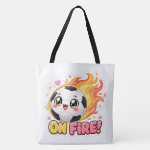 Fußball auf Feuer Tasche