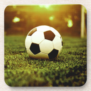 Fußball auf Gras Getränkeuntersetzer