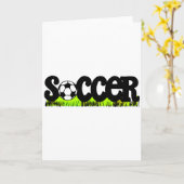 Fußball (auf Gras) Karte (Gelbe Blume)