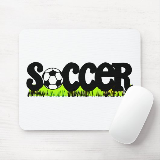 Fußball (auf Gras) Mousepad (Mit Mouse)