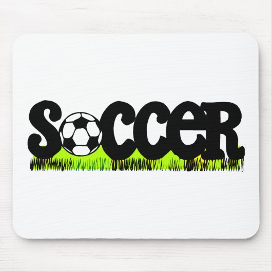 Fußball (auf Gras) Mousepad (Vorne)