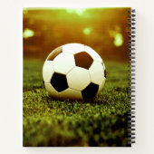 Fußball auf Gras Notizblock (Rückseite)