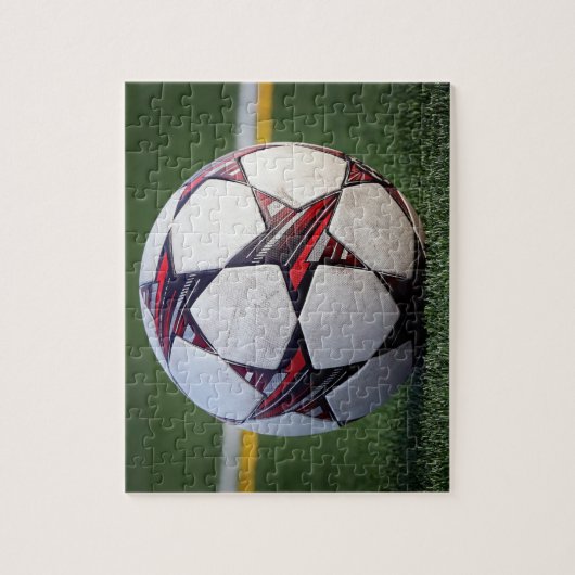 Fußball auf Gras Puzzle (Vertikal)