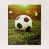 Fußball auf Gras Puzzle (Vertikal)