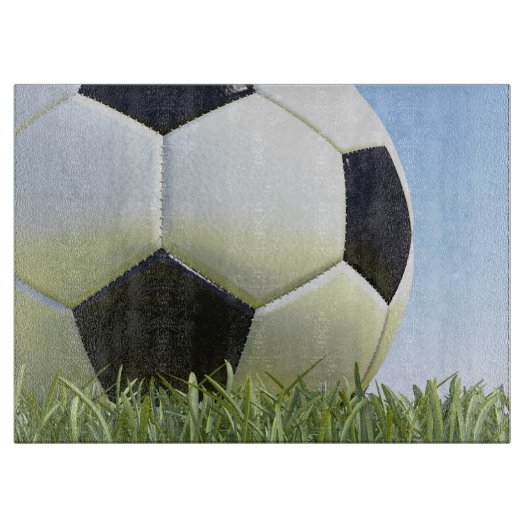 Fußball auf Gras Schneidebrett (Vorderseite)