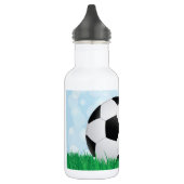 Fußball auf Gras Trinkflasche (Links)