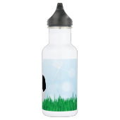 Fußball auf Gras Trinkflasche (Rechts)
