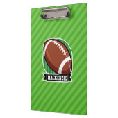 Fußball auf grünen Streifen Klemmbrett (Links)