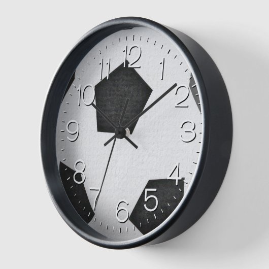 Fußball auf Weiß Uhr (Winkel)