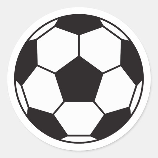 Fußball-Aufkleber mit benutzerdefiniertem Farbhint Runder Aufkleber (Vorderseite)