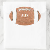 Fußball-Aufkleber mit Namen Ovaler Aufkleber (Tasche)