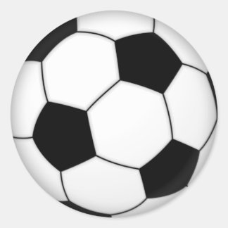 Fußball-Aufkleber Runder Aufkleber