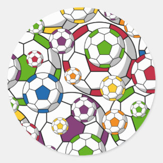 Fußball-Aufkleber Runder Aufkleber