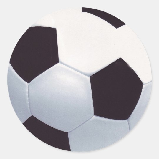 Fußball-Aufkleber Runder Aufkleber
