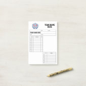 Fußball-Aufstellungskarten Post-it Klebezettel (Auf Schreibtisch)