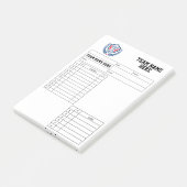 Fußball-Aufstellungskarten Post-it Klebezettel (angewinkelt)