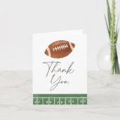 Fußball-Baby-Dusche Dankeskarte (Vorderseite)