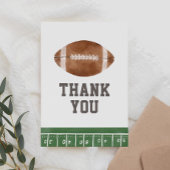 Fußball-Baby-Dusche Dankeskarte