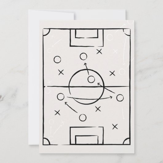 Fußball-Baby-Dusche Einladung (Rückseite)