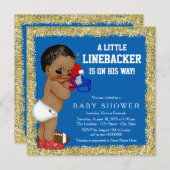 Fußball-Baby-Dusche Einladung (Vorne/Hinten)