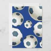 Fußball-Baby-Dusche Einladung - Oh Junge (Rückseite)