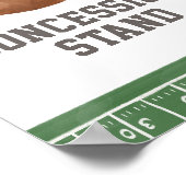 Fußball-Baby-Dusche Konzession Ständer Zeichen Poster (Ecke)