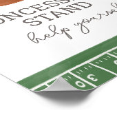 Fußball-Baby-Dusche Konzession Ständer Zeichen Poster (Ecke)