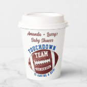 Fußball-Baby-Dusche Pappbecher (Vorderseite)