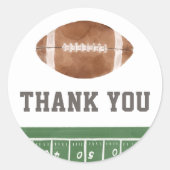 Fußball-Baby-Dusche Runder Aufkleber (Vorderseite)